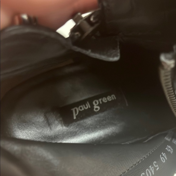 Paul Green made in Austria Black Ankle Booties size 7 / 4.5 preowned - Picture 2 of 13